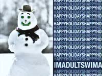 Holidays: Blue Snowman thumbnail