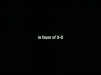 In Favor of 3-D