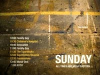Sunday Schedule Paint Blots