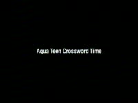 Aqua Teen Crossword Puzzle thumbnail