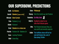 Superbowl XLV Predictions