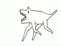 BW Drawings: Split Dog thumbnail