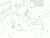 BW Drawings: Book Slurp