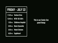 Comic-Con 2011 Panel List