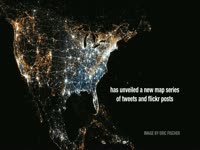 Eric Fisher Twitter / Flickr Map