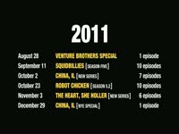 2011-2012 Premiere Schedule