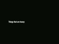 Things That Are Heavy Chart