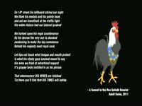 Sonnet to Rex Goliath Rooster
