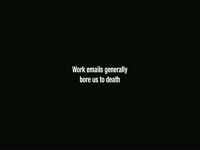 Reaction GIFs on Work Emails