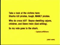 Sharks vs Crocodiles Talk