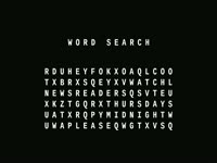 Newsreaders Word Search