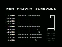 New Friday Schedule thumbnail